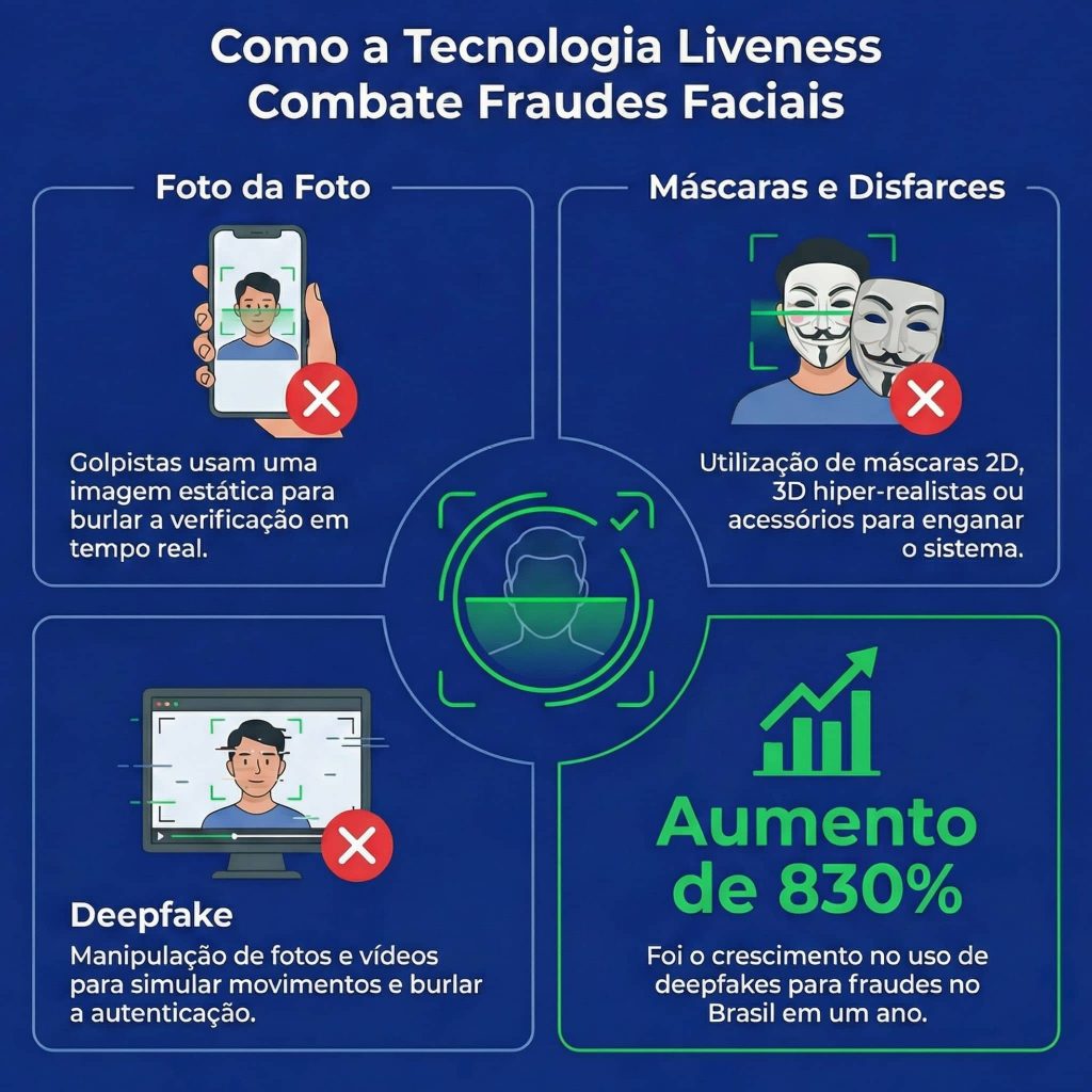 tipos de fraudes que liveness detecta
